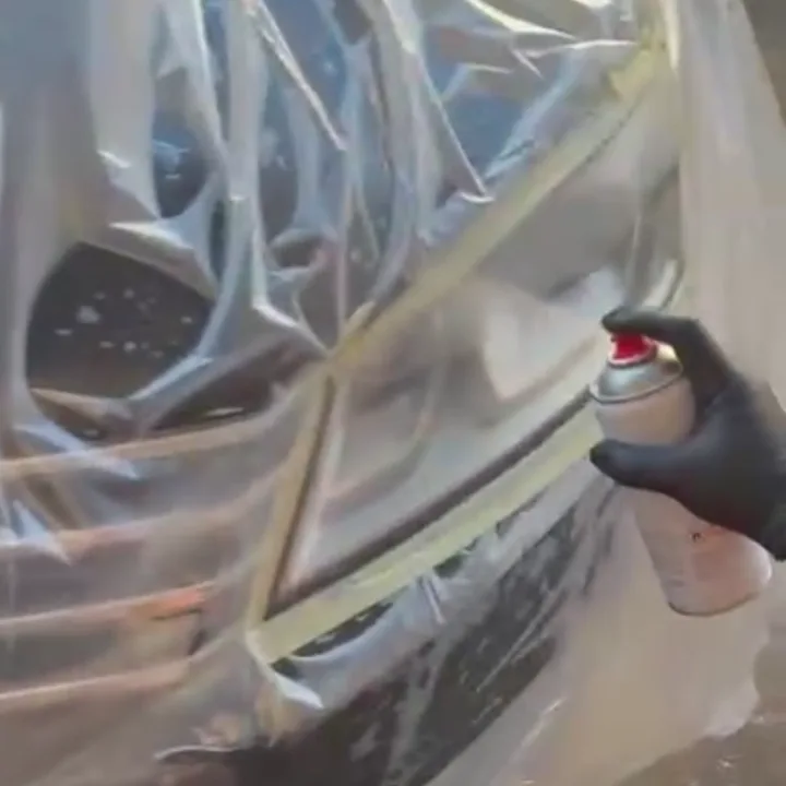 Žaromet pod zaščitno folijo po nanosu 2K laka